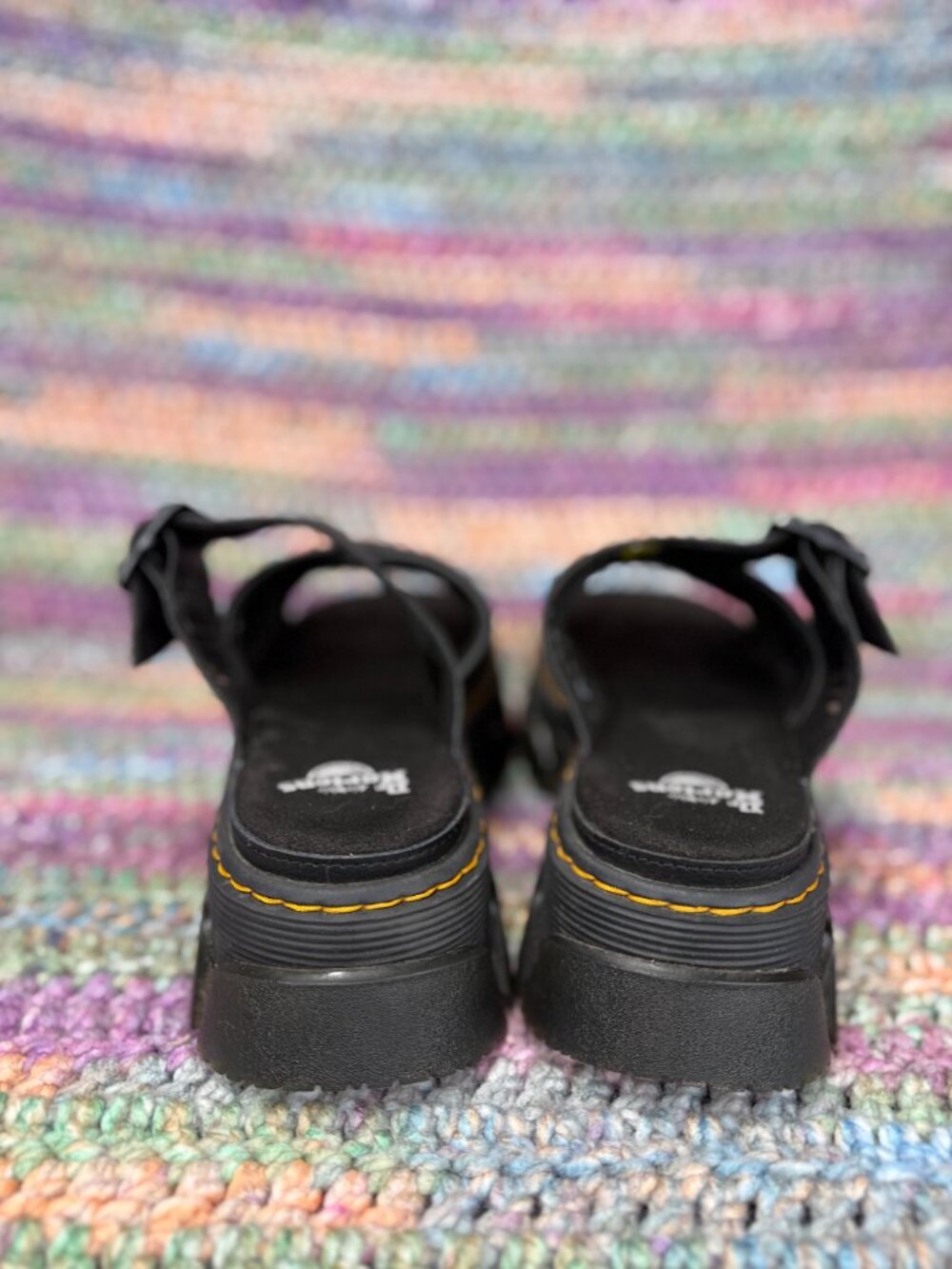 Dr. Martens Cheetah print Print Platform Sandals | Womens size 6 - Picture 2 of 5